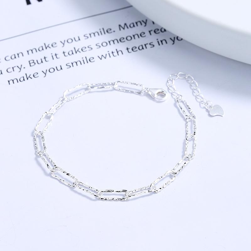 

925 Sterling Silver Sparkling Bracelet for Women Elegant Floral Charm Jewelry 925 Silver