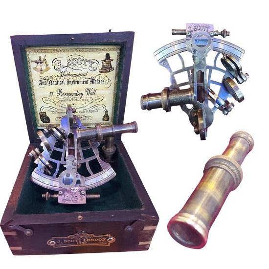 

Maritime Navigator Sextant Legacy Edition, Brass, Celestial Navigation Instrument for Adults and Students