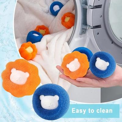 Balles de lavage Anti-poils pour le linge Collecteur de poils d'animaux Élimine les peluches des vêtements Accessoires pour animaux de compagnie chats Réutilisables pour le lavage