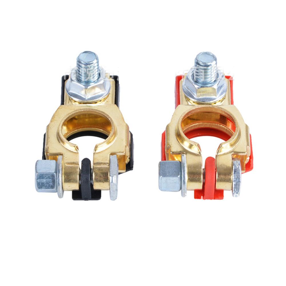 Universal 2Pcs 24V 12V Quick Release Battery Terminals Clamps Car Top Post for Caravan Boat Motorcycle Car Car Accessories