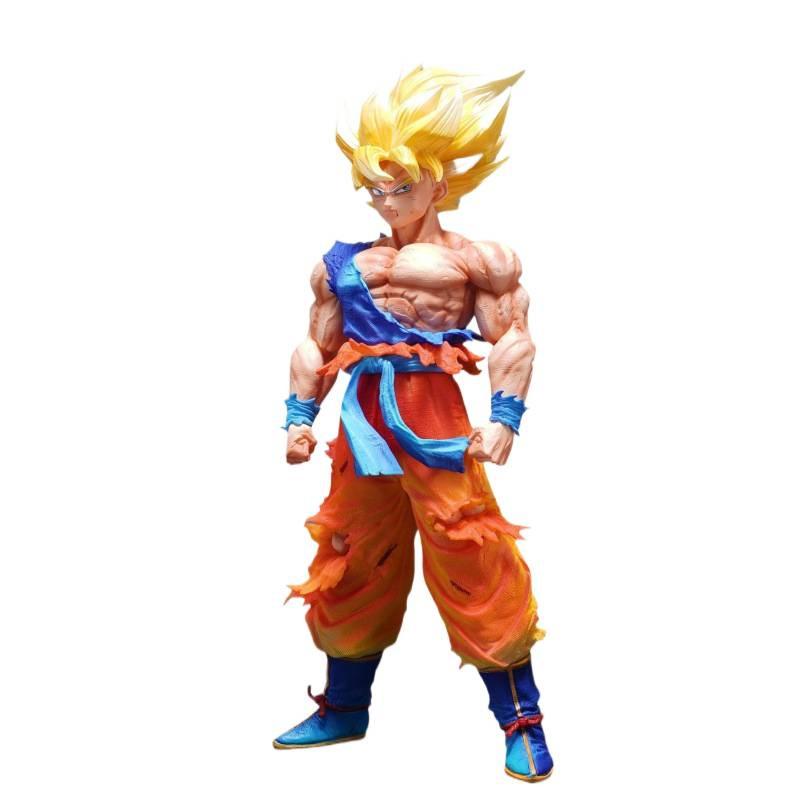 JD Chu Chao Wukong LK Dragon Ball figure three-headed carving replaces Super Saiyan animation peripheral statues and gives gifts.