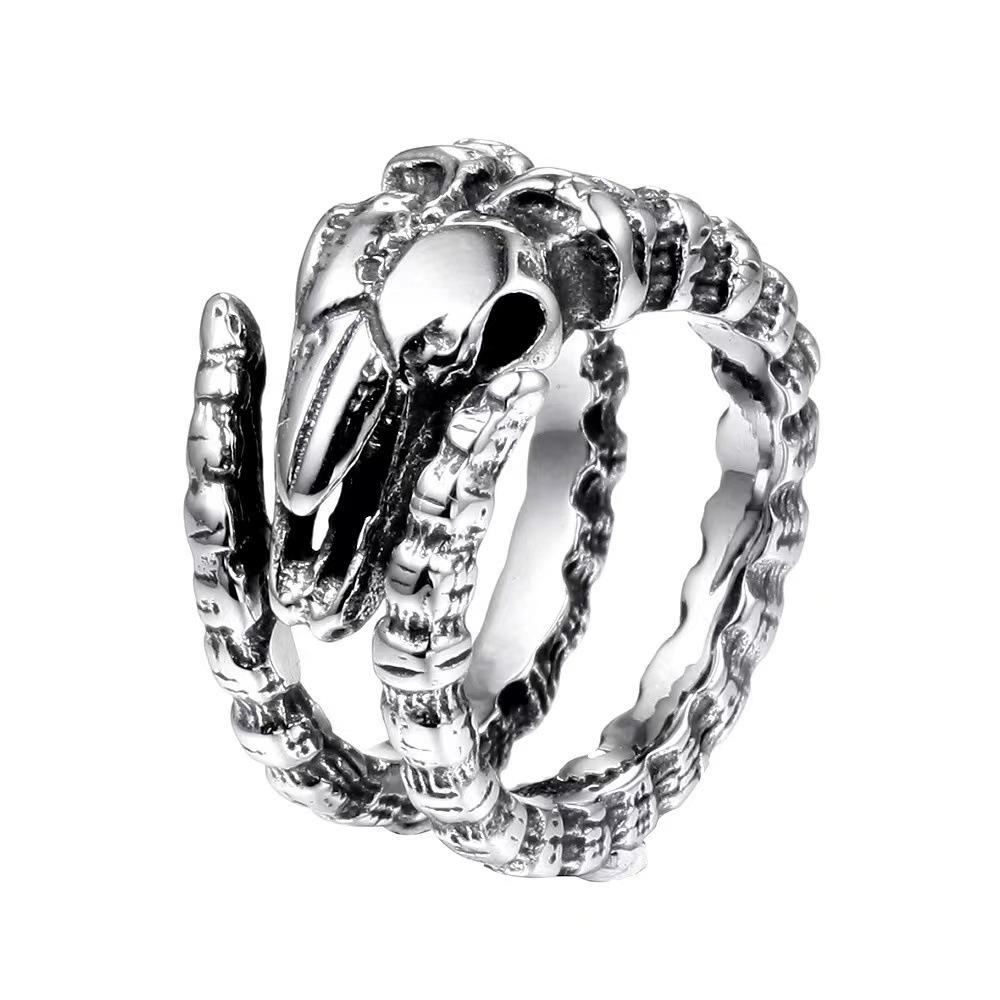 New European and American Sheep Head Devil Primate Skull Ring