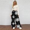 Women's Casual And Fashionable Elastic Waist Loose Wide Leg Pants
