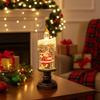 Christmas Decorations Glitter Water Globe Christmas Snow Globes Candle Shape Snowglobes Table Ornament Home Decors
