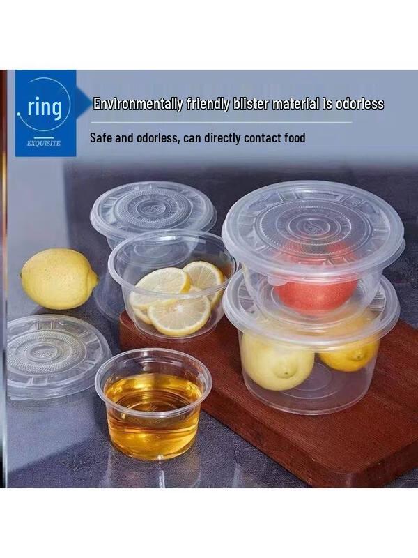 ZISIZ Disposable Plastic Bowls Set