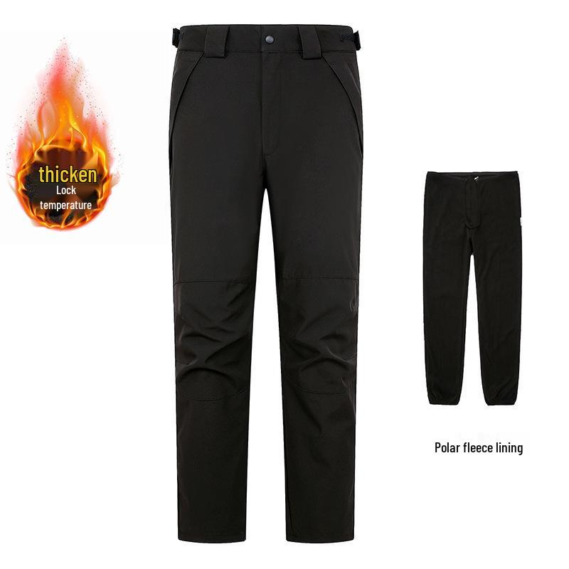 Unisex Waterproof Fleece-Lined Detachable Hiking & Ski Pants