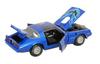 Maisto Pontiac Firebird Trans Am 1978 Blue Metallic Scale Special Edition Model with Display Opening and Rear and Working Suspension 1/18 Base, Doors,