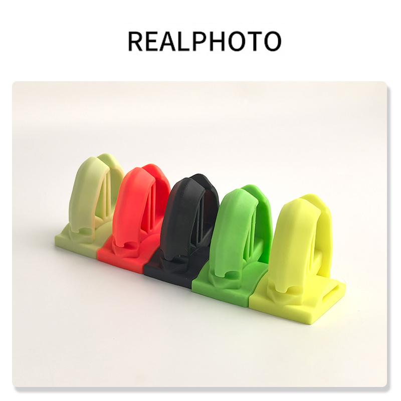 1/2Pcs Portable Silicone Fishing Rod Holder For Various Fishing Pole Fastener Binding Clip Tight Fishing Accessories