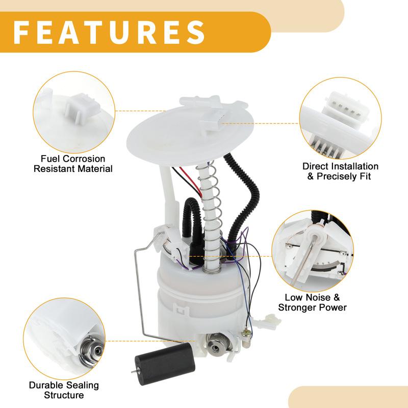 X Autohaux Electric Fuel Pump Assembly for Nissan Rogue Select 2014-2015 2.5L No.17040JM10A Car Fuel Pump Assembly Replacement