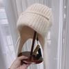 Winter Warm Knit Scarf Hat With Ear Flaps For Women