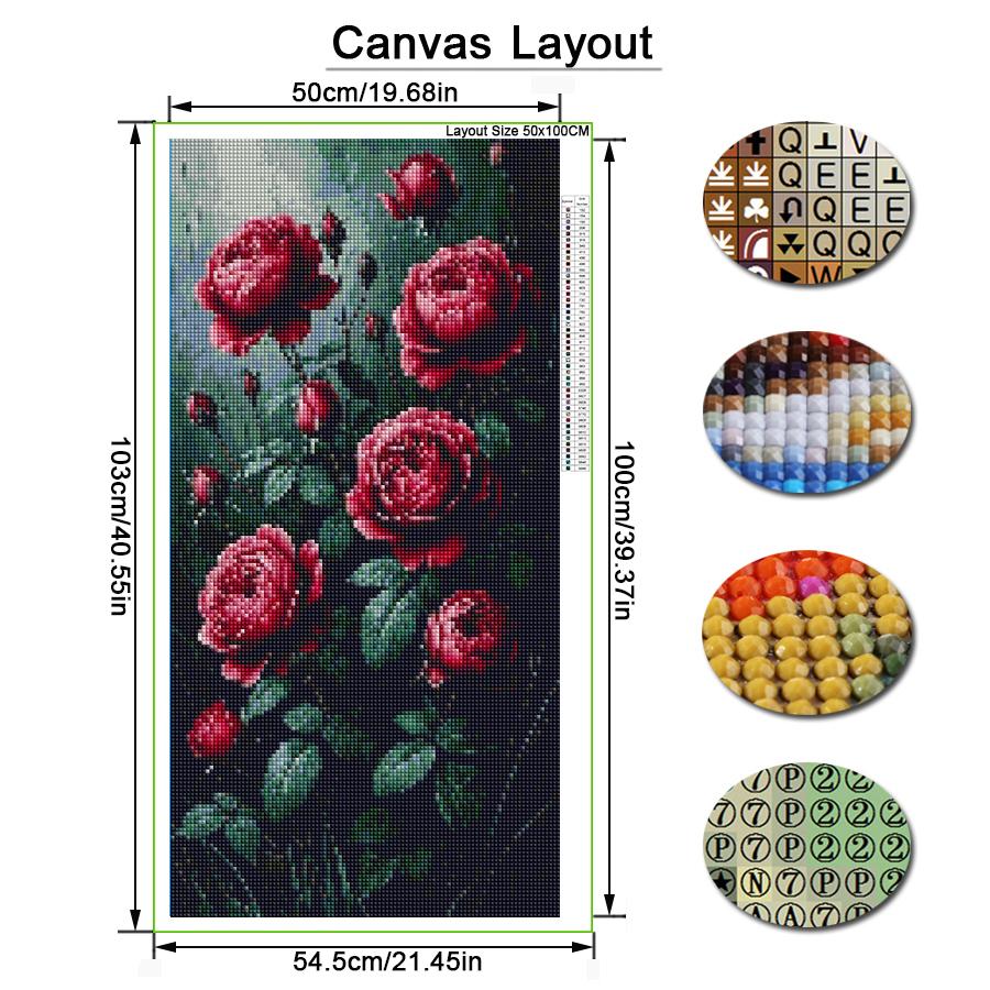 Peony Rose Horseshoe Lotus Large Size Diamond Painting New Collection Colorful Flowers Diy Full Drill Rhinestone Embroidery Mosaic Cross Stitch Kits