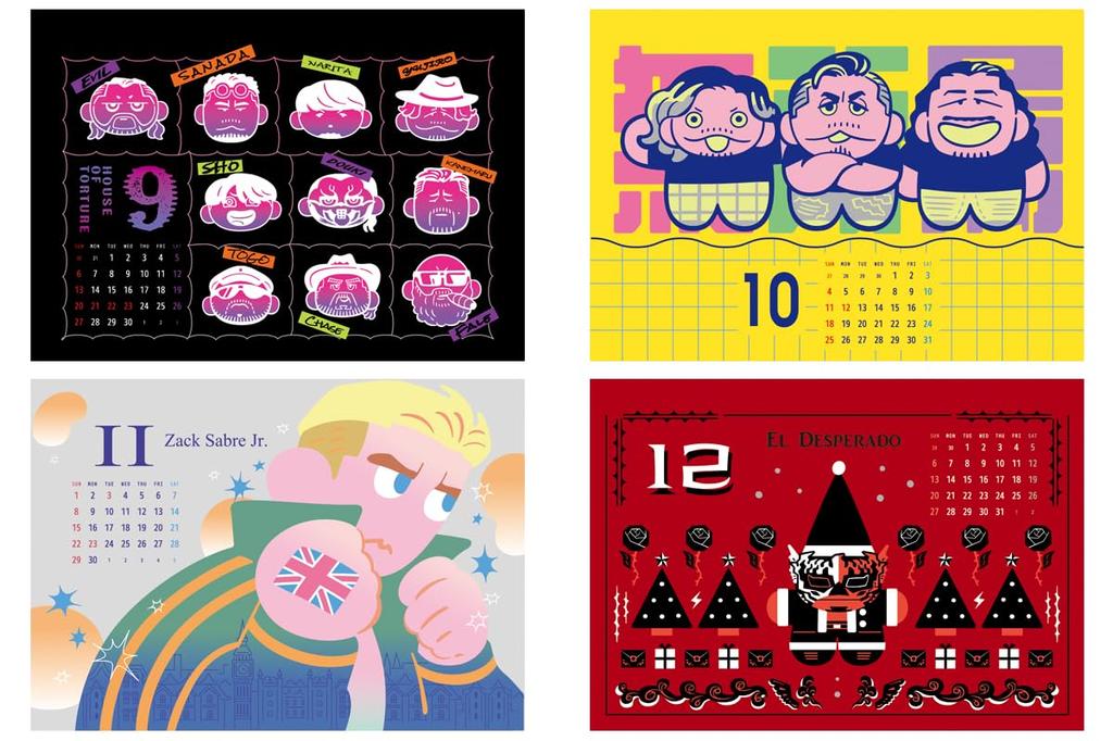 New Japan Pro-Wrestling 2026 New Japan Pro-Wrestling Calendar, Tabletop Type, A5 Size, 6764063149