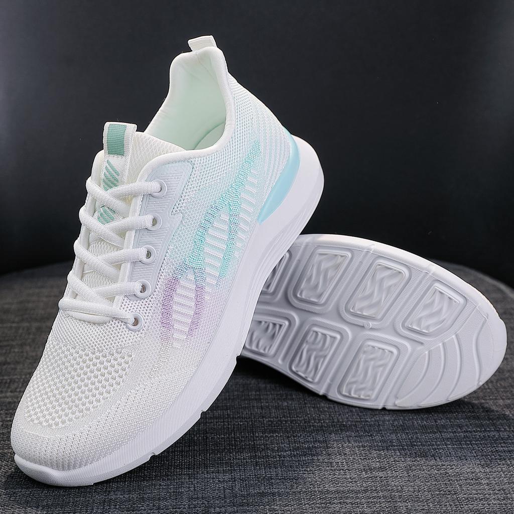 Spring White Running Shoes Sports Shoes Flat Bottom Women's Casual Shoes
