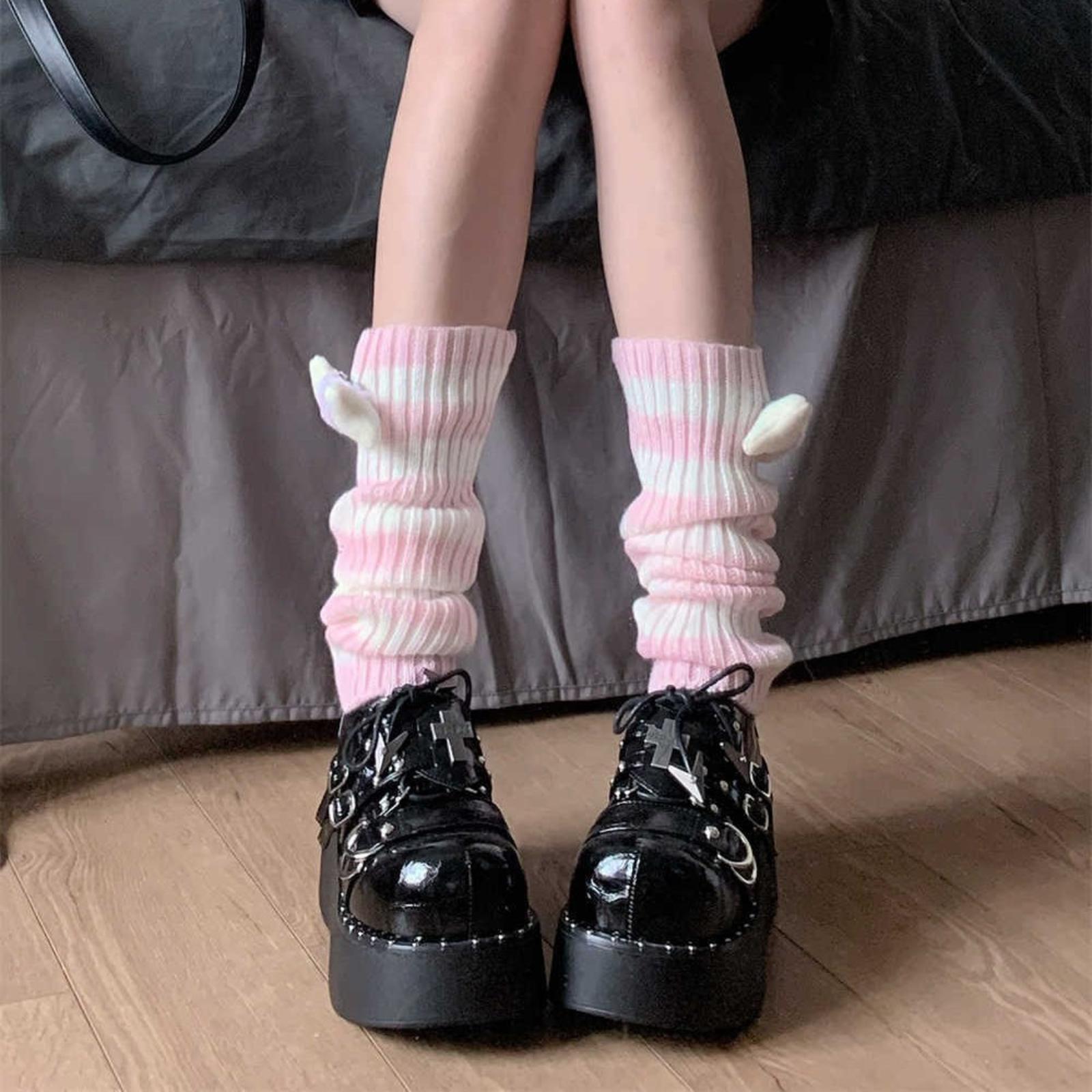 

And Striped Sweet And Cool Socks With Cute Little Slouch Socks One Size