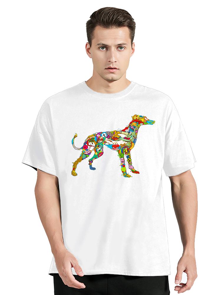 Greyhound Dog Minimalist Quotes Print  T-shirt Fashion Casual Unisex T Shirt O-neck Streetwear Tops New Summer Oversized T Shirt