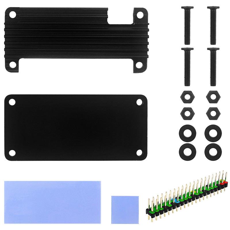 Aluminum Alloy Heat Sink Housings Shell for Raspberry Pi Zero/Zero W/Zero 2W Lightweight Aluminum Alloy Case