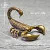 Retro Classical Copper Scorpion Ornament Animal Figurines Miniatures Tea Pet Vintage Brass Crafts Desk Decorations Accessories