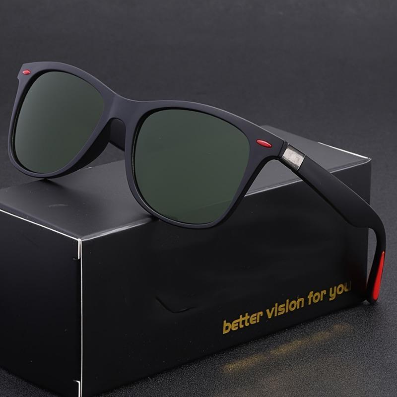 

Ретро Квадратные Модные Модные Очки для Мужчин и Женщин - Градиентные Линзы Прочная ПК Оправа