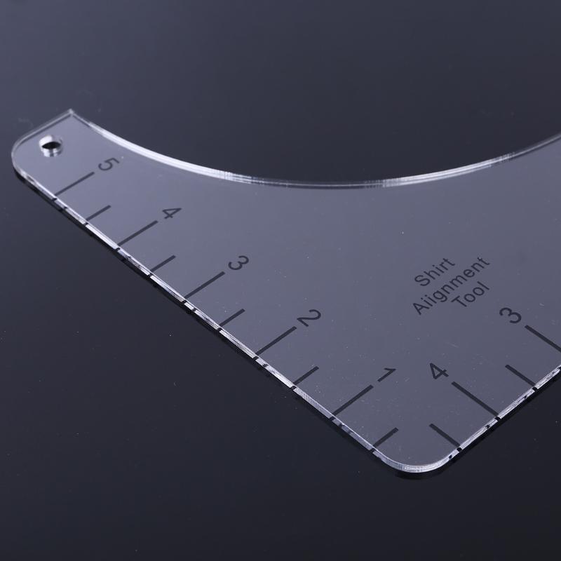 T-Shirt Alignment Ruler Centering Tool Placement Graphic Guide Tough Printed T-Shirt DesignRuler Ruler Guide Size Chart