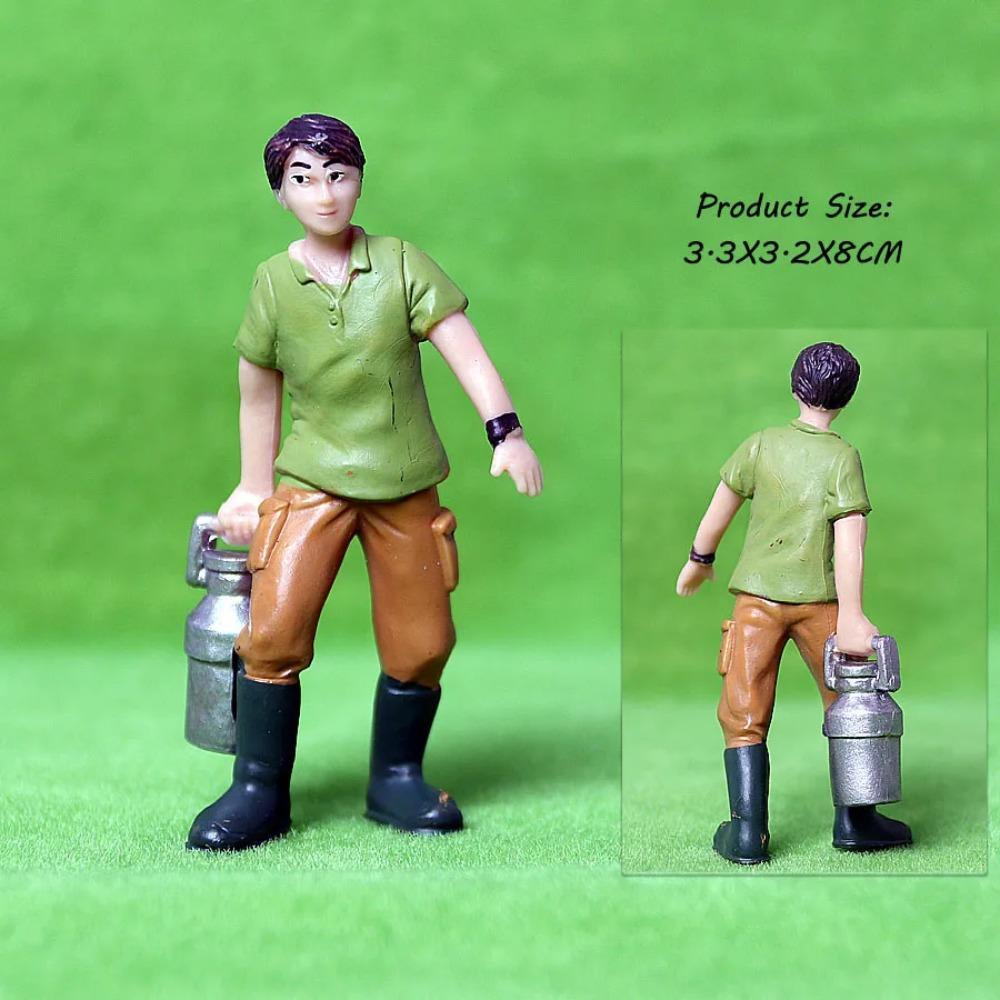 17 BUC Asortate Simulare Fermier oameni Model Figurine de Acțiune Păpușă PVC Figurine Personal Fermă Seturi de Joacă Jucării Educative pentru copii