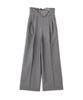 Jill by Jill Stuart Women's Asymmetrical Waist Metal Button Pants, Gray