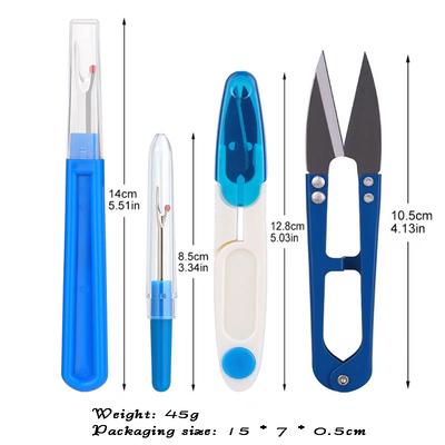 4PCS Sewing Seam Ripper Kit Colorful Sewing Stitch Thread Unpicker &Seam Ripper&Thread Cutter Scissor for Sewing Thread Remove