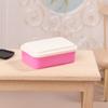 1:12 Dollhouse Miniature Lunch Box Simulation Plastic Storage Box Mini Fresh Keeping Box Food Toy Model Kitchen Tableware Decor
