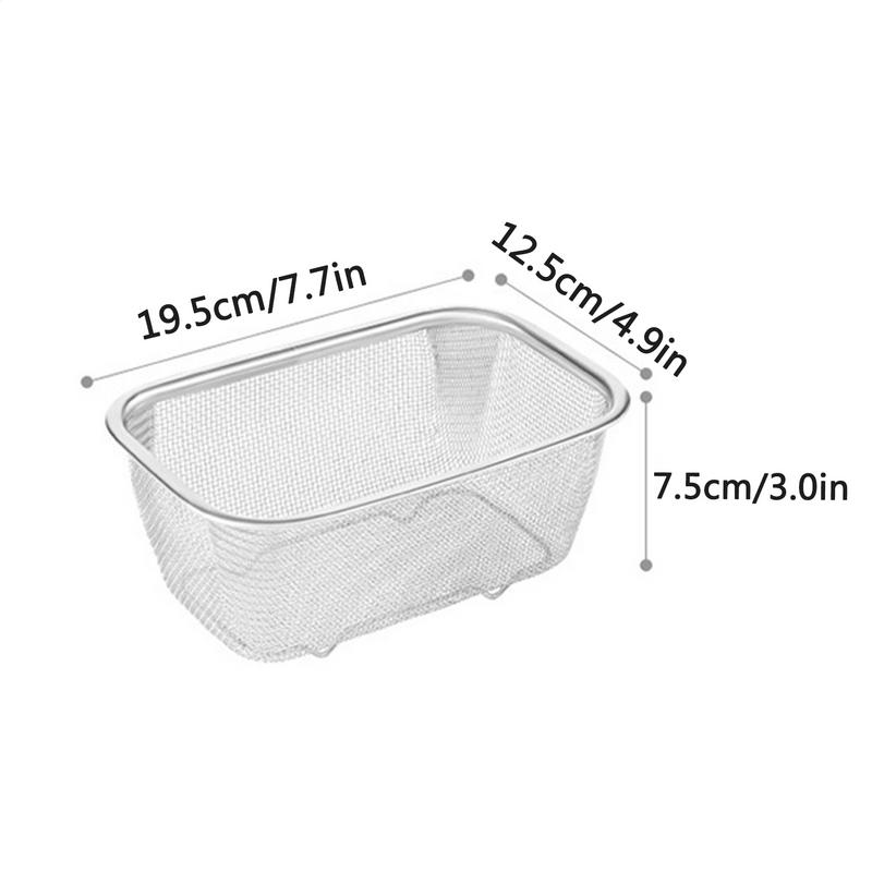 French Fries Basket Stainless Steel Fry Baskets Fryer Strainer Basket Vegetable Fruit Colander Strainer Kitchen Tools