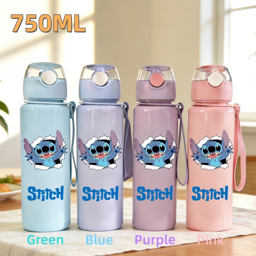 Cute And Charming Stitch Water Bottle 800ml Children 304 stainless steel thermos cup Girls Boys Sports Mug School Office Attachment Present