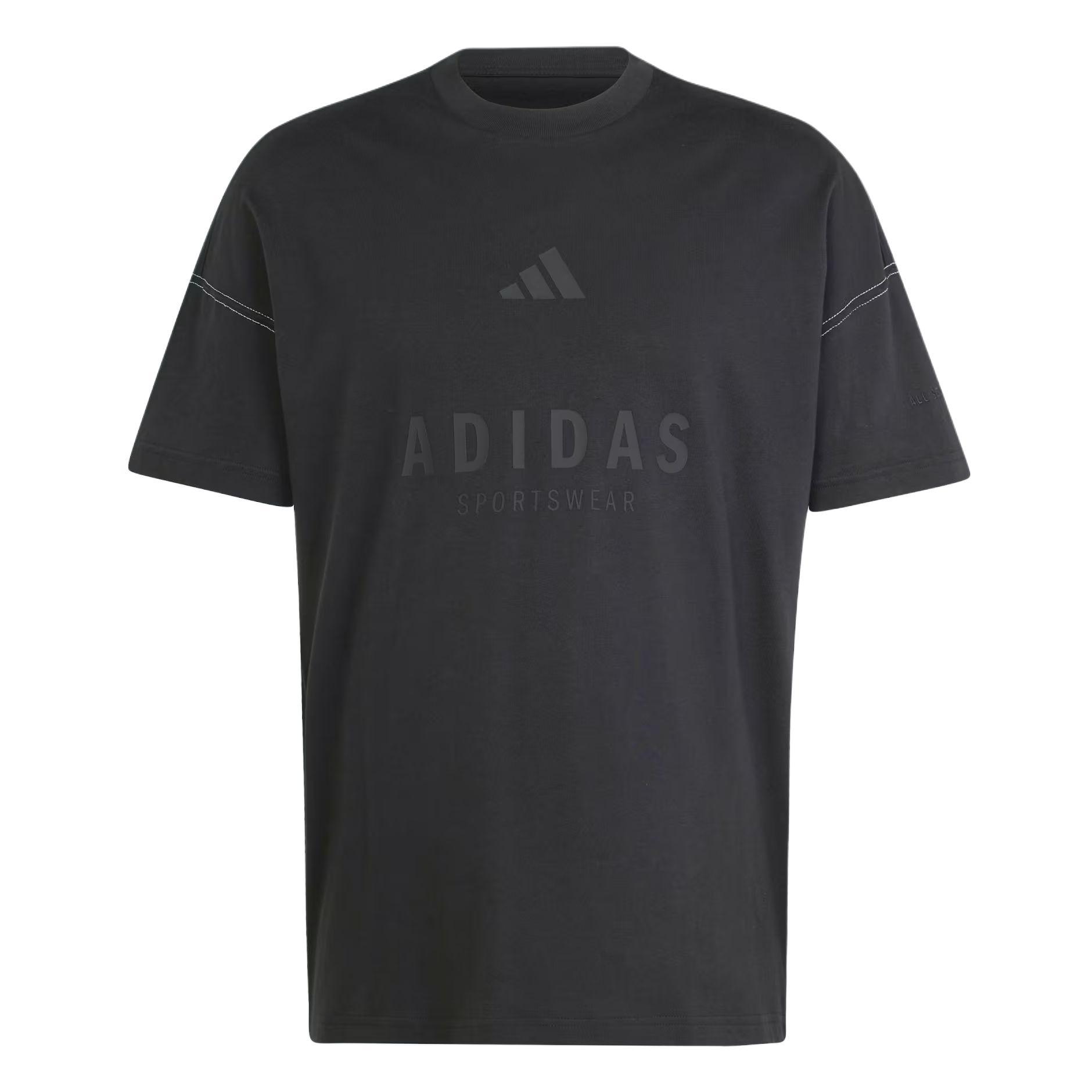 adidas All SZN T-Shirt Asia Sizing  Black  Men s JJ3658 L