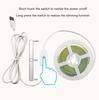 1M-5M USB LED Streifen Licht 5V 320LEDs/M COB Touch Sensor Dimmbare Lampe Band DIY TV Spiegel Hintergrundbeleuchtung Küche Zimmer Nacht Beleuchtung
