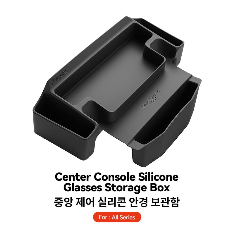 YZ Center Console Armrest Storage Box For Tesla Model 3 Y YL Glasses Tray Organizer Car Interior Accessories Support Car Glasses