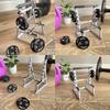 1pc Barbell Pen Holder - Heavy Duty Desk Organizer,Holds Pens, Cell Phones, and More, Perfect Gift for Fitness Enthusiasts and Weightlifting Fans.