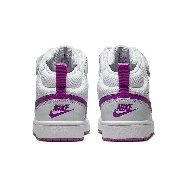 Nike Court Borough Mid 2 GS 'Pure Platinum Vivid Purple' CD7782-009