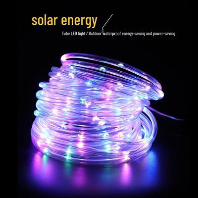 Waterproof Outdoor Colorful Copper Solar String Tube Lights