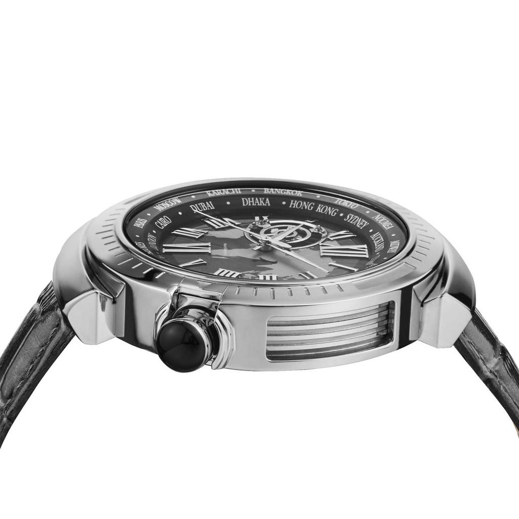 SURVAN WatchDesigner Luxury Hollowout Automatic Mechanical Watch (No Removal Required), 23K Real Gold Plated, Top Leather Strap, Design Competition