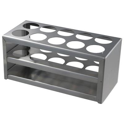 304 Stainless Steel Test Tube Holder Lab Stand Rack 10 Hole 3 Layer for 26-29.5mm Tubes