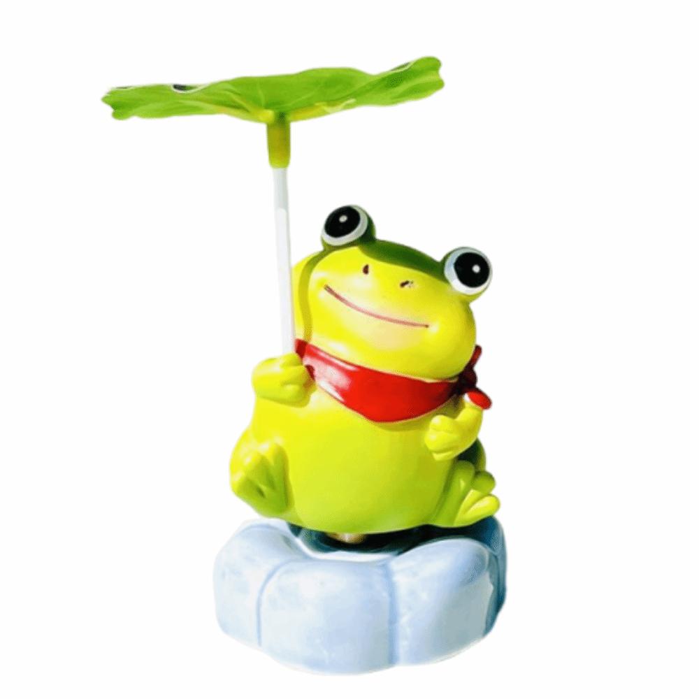 

360° Rotation Resin Frogs Figurines Creative Car Center Console Ornament Car Interior Decor Style A
