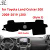 For Toyota Land Cruiser 200 J200 2008~ Dashboard Cover Pat Dash Board Mat Carpet Dashmat Car Interior Cape Sunshade Protect