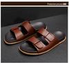 Men's Genuine Leather Non-Slip Summer Flip-Flops - Breathable Casual Beach Sandals