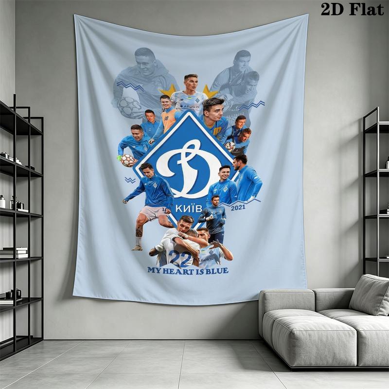 FC Dynamo Moscow Wall Tapestry Aesthetic Wall Hanging Printed Fabric Blanket Decorative Tapestries for Bedroom Living Room Home Decor