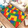 15 Size Colorful Geometric Building Blocks Toy Carpet Living Room Bedroom Home Children's Room Decoration Non-slip Floor Mat