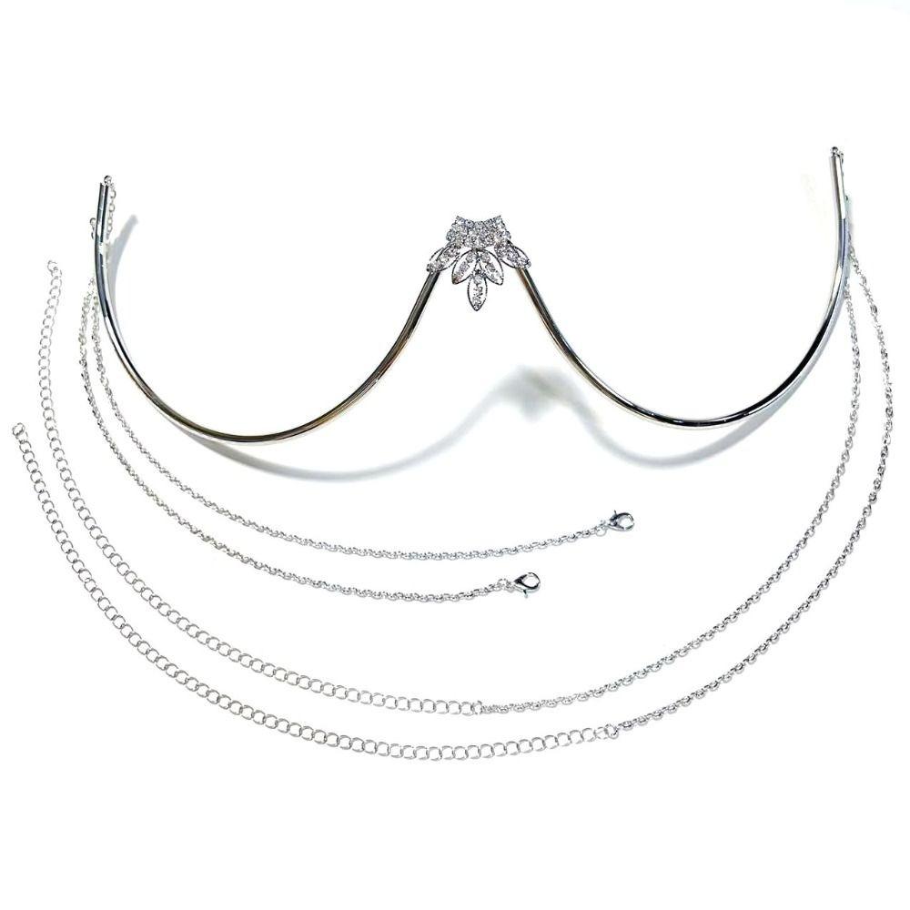 Lingerie Chest Bracket Chain Zircon Leaf Bikini Crystal Chain Rhinestone Breast Chain  Women
