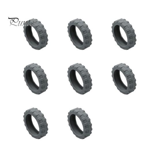 

8 шт. Товста кришка колеса для багажу Зменшує рівень шуму Захист колеса запобігає подряпинам Нековзка кришка колеса валізи Зносостійке водонепроникне колесо S сірий