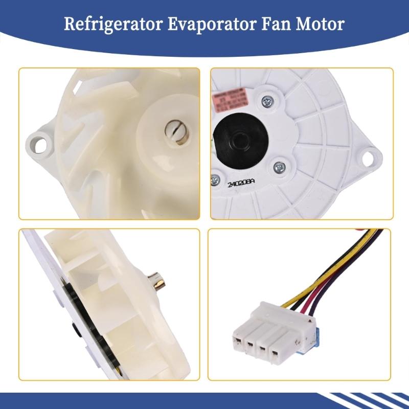 Quiet Refrigerator Evaporator Fan Motor for EAU64824806 Freezer Replacement Part Fridge Condenser Fan Motor Accessories