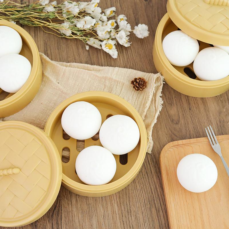Novelty Toys Children's Creative Decompression Squeezing Toy Trick Simulation Cha Siu Bao Vent Decompression Steamed Stuffed Bun