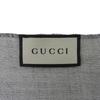 Excellent GUCCI Stall GG pattern with fringe gray wool Women Used