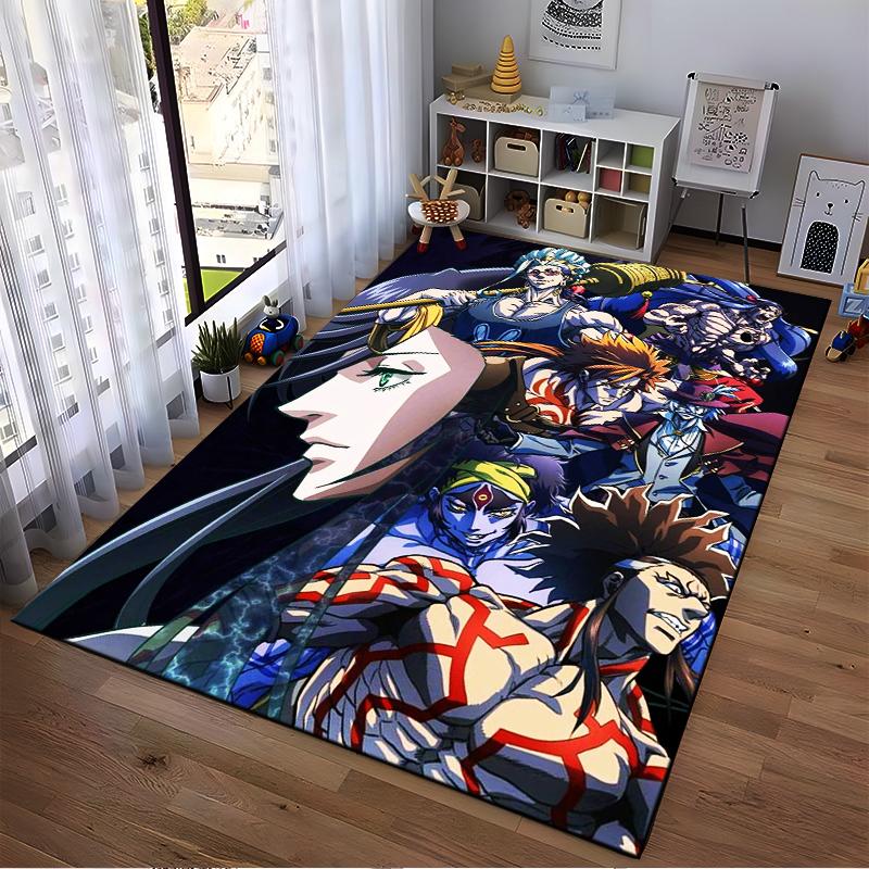 "Anime Style Carpet with Bold Characters and Vibrant Colors Design" Suitable for use as an anti-slip for living room bedroom sofas