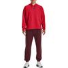 Under Armour Solid Logo Print Hooded Long Sleeve Sweatshirt Men Sweatshirt Red 1373797-890