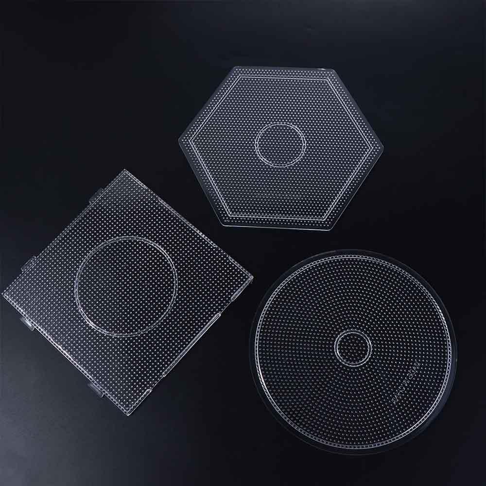 Transparent Figure Material Board Jigsaw Puzzle Pegboard Puzzle Template Diy Toy Beads Template